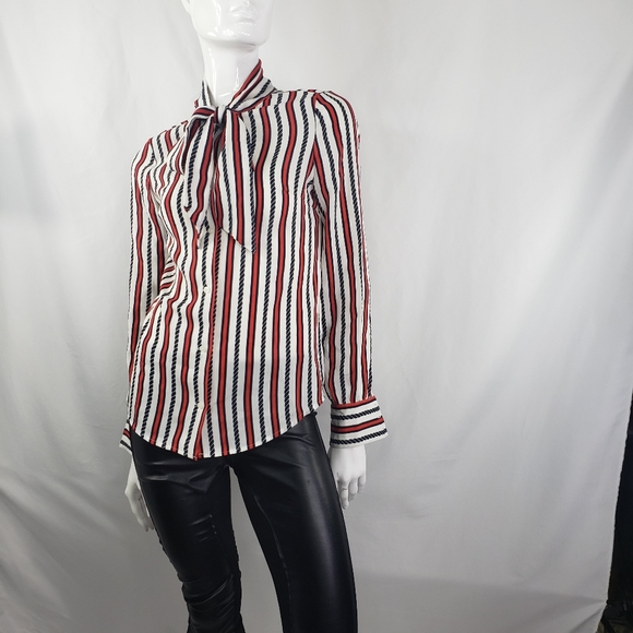 PRICH Pride & Rich Striped Blouse Small Medium - Picture 7 of 8